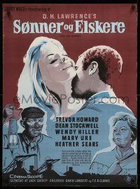 1b833 SONS & LOVERS Danish '60 from D.H. Lawrence's novel, Dean Stockwell & sexy Mary Ure!
