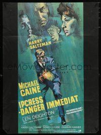 1b052 IPCRESS FILE French 23x31 '65 Michael Caine in most daring sexpionage story you will ever see!