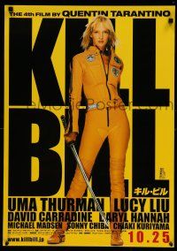1b675 KILL BILL: VOL. 1 advance Japanese '03 Quentin Tarantino, full-length Uma Thurman w/katana!