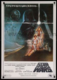1b731 STAR WARS Japanese R1982 George Lucas classic sci-fi epic, art by Jung, all English design!