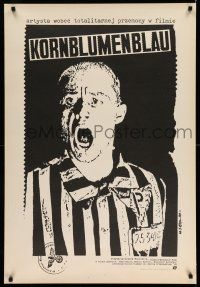 1b255 KORNBLUMENBLAU Polish 27x39 '89 cool Jakub Erol artwork of yelling prisoner!