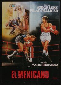 1b429 EL MEXICANO Yugoslavian 19x27 '78 Mario Hernandez, Jorge Luke, Miligevic art of boxers!