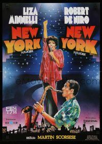 1b467 NEW YORK NEW YORK Yugoslavian 19x27 '78 Robert De Niro plays sax while Liza Minnelli sings!