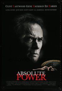 1c022 ABSOLUTE POWER 1sh '97 great image of star & director Clint Eastwood!