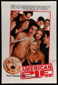 1c044 AMERICAN PIE DS 1sh '99 Jason Biggs, Chris Klein, Tara Reid, wacky teen comedy!