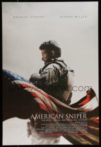 1c046 AMERICAN SNIPER advance DS 1sh '14 Clint Eastwood, Bradley Cooper as legendary Chris Kyle!