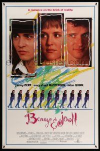 1c097 BENNY & JOON 1sh '93 Johnny Depp, Mary Stuart Masterson, Quinn, romance on the brink!