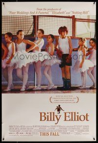 1c104 BILLY ELLIOT advance DS 1sh '00 Jamie Bell, Julie Walters, the boy just wants to dance!