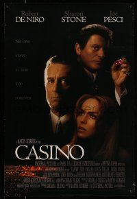 1c141 CASINO int'l DS 1sh '95 Martin Scorsese, Joe Pesci w/ dice, Sharon Stone, Robert De Niro!