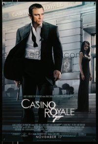 1c142 CASINO ROYALE advance 1sh '06 Daniel Craig as James Bond & sexy Eva Green!