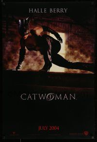 1c148 CATWOMAN teaser DS 1sh '04 great image of sexy Halle Berry in mask!