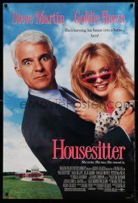 1c355 HOUSESITTER 1sh '92 sexy Goldie Hawn takes over Steve Martin's home!