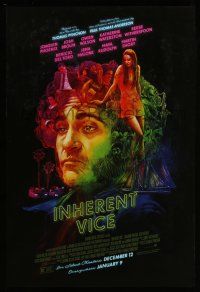 1c391 INHERENT VICE advance DS 1sh '14 Joaquin Phoenix, Brolin, Wilson, wild different artwork!
