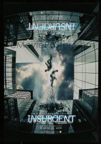 1c399 INSURGENT teaser DS 1sh '15 The Divergent Series, sci-fi image, cool mirror image!