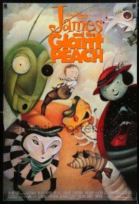 1c420 JAMES & THE GIANT PEACH DS 1sh '96 Walt Disney stop-motion fantasy cartoon, cool artwork!