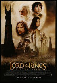 1c497 LORD OF THE RINGS: THE TWO TOWERS DS 1sh '02 a new power is rising!