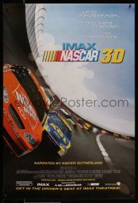 1c565 NASCAR 3D IMAX DS 1sh '04 cool image of NASCAR stock cars racing down speedway!