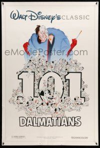 1c579 ONE HUNDRED & ONE DALMATIANS DS 1sh R91 most classic Walt Disney canine family cartoon!