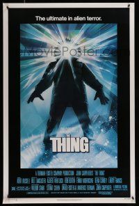 1c780 THING 1sh '82 John Carpenter classic sci-fi horror, Drew Struzan art!