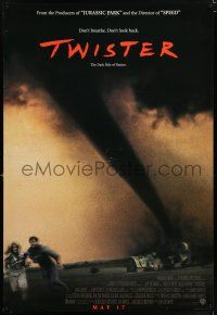 1c806 TWISTER int'l advance DS 1sh '96 storm chasers Bill Paxton & Helen Hunt tornados!