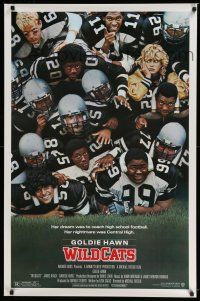 1c830 WILDCATS 1sh '85 Goldie Hawn, Woody Harrelson, Wesley Snipes, football!