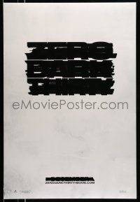 1c850 ZERO DARK THIRTY teaser DS 1sh '12 Jessica Chastain, cool redacted title design!