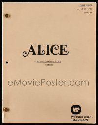1d043 ALICE final draft TV script October 4, 1983, screenplay by Mark Egan & Mark Solomon!