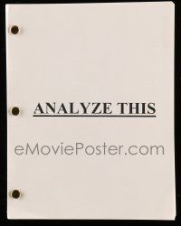 1d052 ANALYZE THIS full buff revised draft script June 10, 1998, screenplay by Kenneth Lonergan!