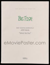 1d082 BIG FISH For Your Consideration script '03 fantasy screenplay by John August for Tim Burton!