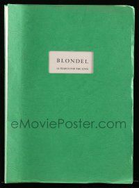 1d089 BLONDEL second draft script June 9, 1983, unproduced screenplay by Richard O'Brien!