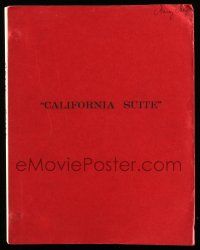 1d114 CALIFORNIA SUITE second draft script Nov 1977, screenplay by Neil Simon, Nancy Meyers' copy!