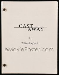 1d124 CAST AWAY script '00 screenplay by William Broyles, Jr. for Robert Zemeckis!