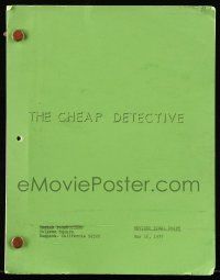 1d130 CHEAP DETECTIVE revised final draft script May 16, 1977, screenplay by Neil Simon!