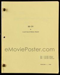 1d202 EDTV revised draft script February 4, 1998, screenplay by Lowell Ganz & Babaloo Mandel!