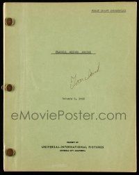 1d250 FRANCIS GOES TO WEST POINT first draft script Jan 6, 1955 screenplay by Freeman, working title