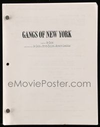 1d254 GANGS OF NEW YORK revised draft script Jun 28, 2002 screenplay by Cocks, Zaillan, & Lonergan!