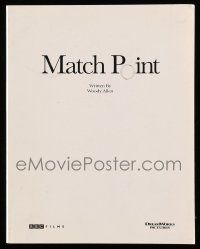 1d425 MATCH POINT script '05 romantic love triangle screenplay by Woody Allen!