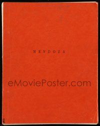 1d432 MENDOZA script '84 unproduced boxing screenplay by Jack Bond & James Dillon!