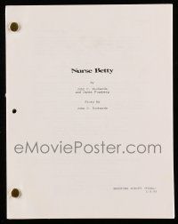 1d473 NURSE BETTY final shooting script March 9, 1999, screenplay by John C. Richards & Flamberg!