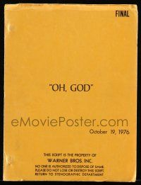 1d475 OH GOD final draft script October 19, 1976, screenplay by Carl Reiner!