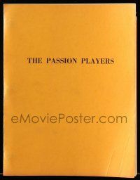 1d491 PASSION PLAYERS script September 17, 1969, unproduced screenplay by James Menzies!