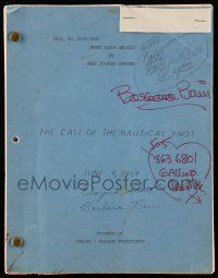 1d498 PERRY MASON revised TV script June 4, 1964, by Robert Bellem, Barbara Bain's personal copy!