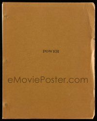 1d515 POWER script '70s unproduced screenplay by Barry Beckerman!