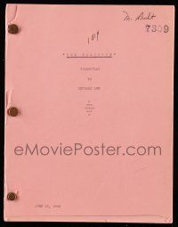 1d524 PURSUIT TO ALGIERS script June 15, 1945, screenplay by Leonard Lee, The Fugitive!
