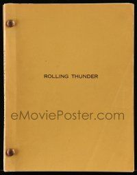 1d017 ROLLING THUNDER script April 16, 1976, screenplay by Paul Schrader, Vietnam War veteran!