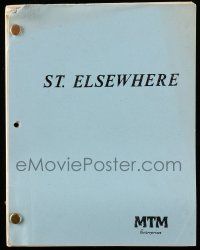 1d609 ST. ELSEWHERE final draft TV script May 19, 1982, screenplay by Neil Cuthbert, Cora!