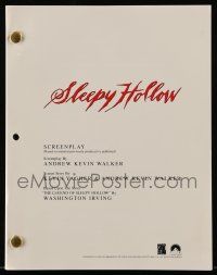 1d590 SLEEPY HOLLOW For Your Consideration script '99 written by Andrew Kevin Walker for Tim Burton