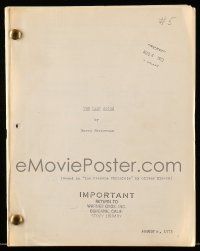 1d610 ST. IVES script August 6, 1973, screenplay by Barry Beckerman, working title The Last Score!