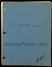 1d630 TAPPAN'S BURRO script '70s unproduced screenplay by Stephen Kandel from a Zane Grey story!