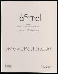 1d633 TERMINAL script '04 screenplay by Sacha Gervasi & Jeff Nathanson for Steven Spielberg!